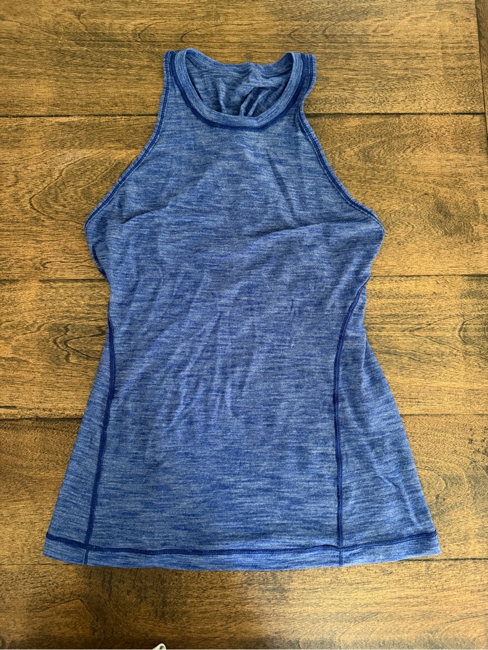 lululemon Blue Heather High-Neck Racerback Tank size4/small